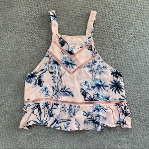 PacSun Kendall & Kylie Pink and Blue Floral Top